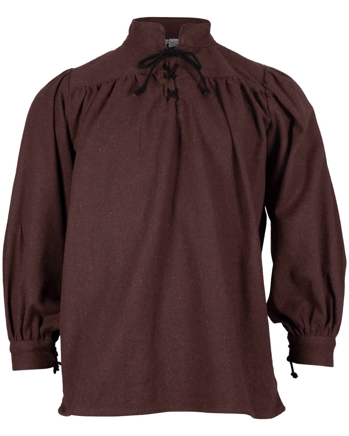 Camisa medieval algodón modelo Ansgar, color marrón
