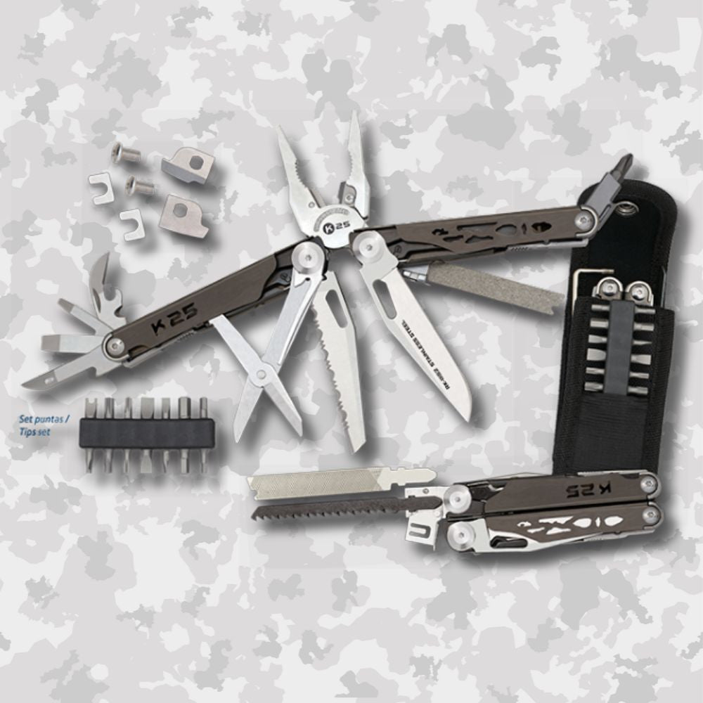 Alicate multiusos K25 cachas titanio