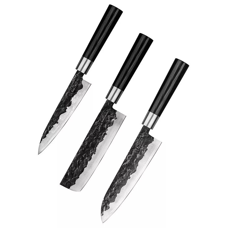 Set de 3 cuchillos de concina Samura Blacksmith